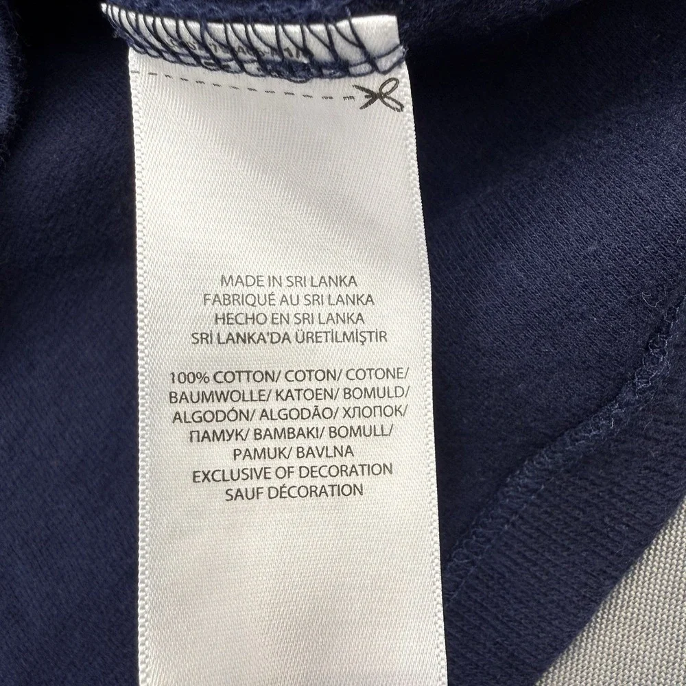 Polo‎ Ralph Lauren Mens Large Navy Blue Estate Rib Quarter Zip Pullover Sweater